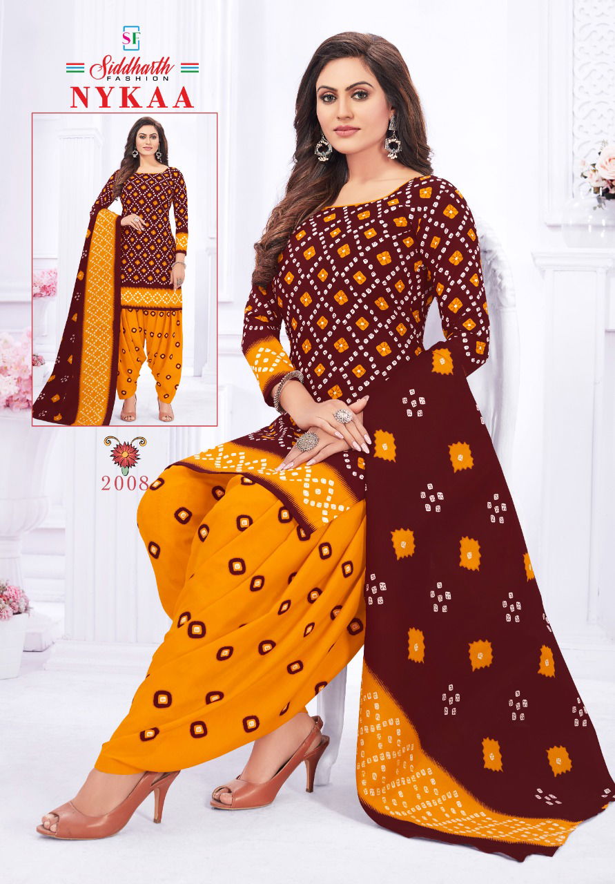 Siddharth Nykaa 2 Casual Daily Wear Cotton Printed Dress Material Collection
